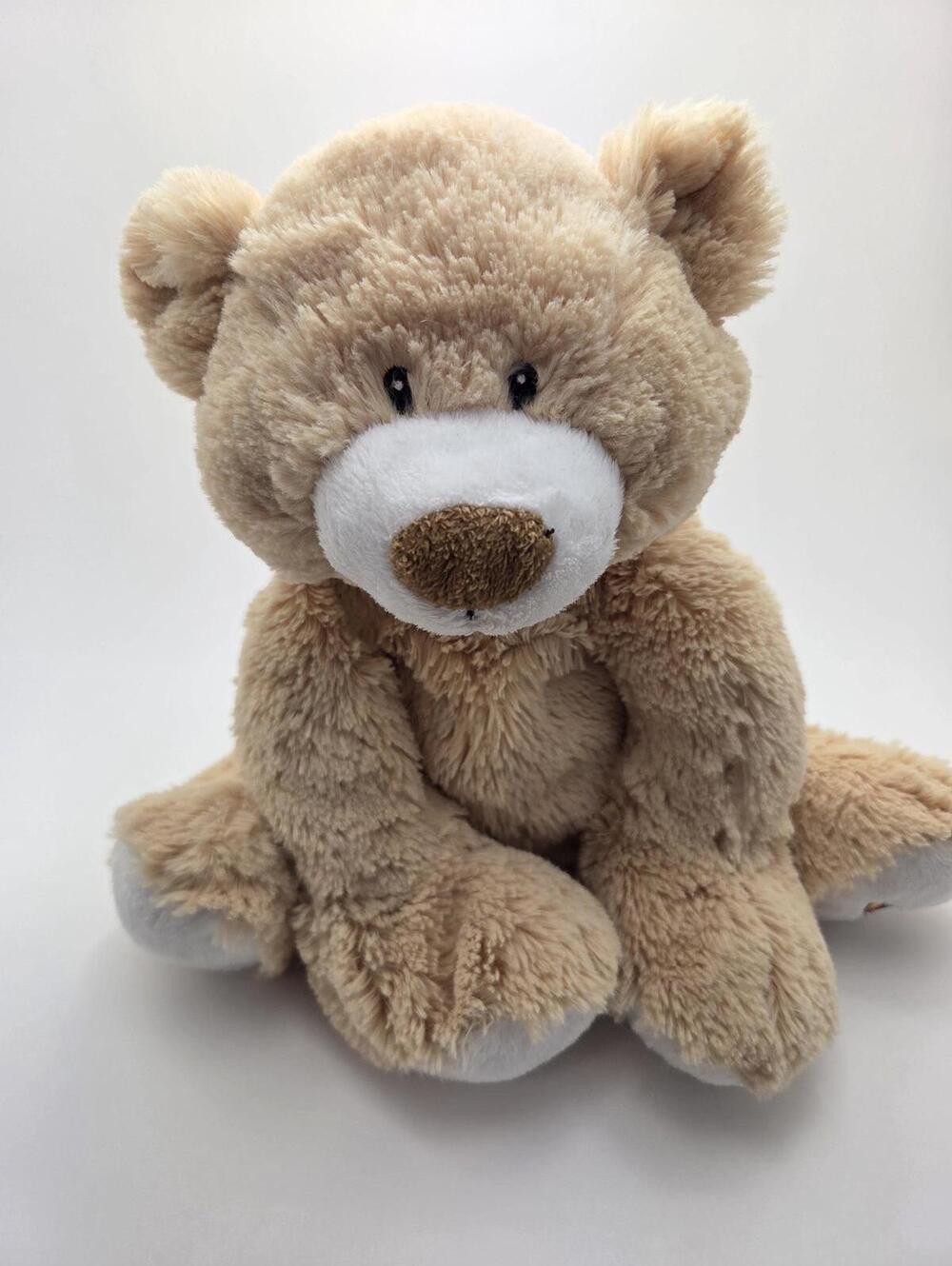 Vintage Webkinz Jr “Tan Bear” the Floppy Bear Plush with No Tag/Code (12 inch)